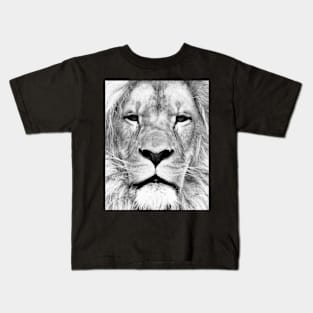 Lion portrait print Kids T-Shirt